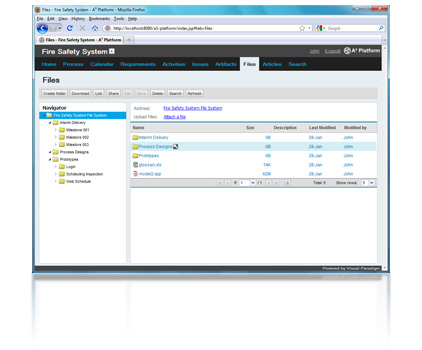 New files view user interface