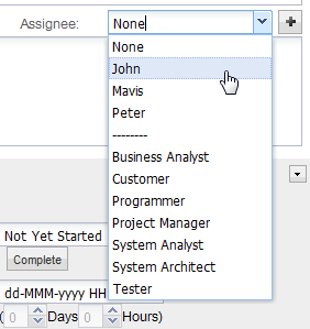 select assignee