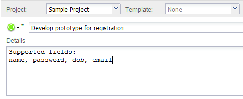 enter act details
