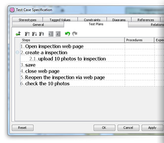 Test case editor