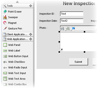 Web screen mock up