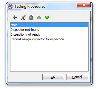 Specify testing procedures