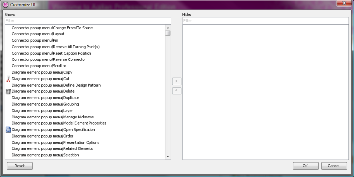 customize UI dialog