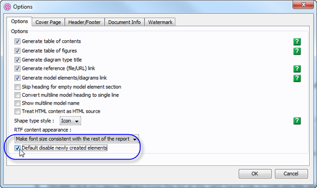 disable new elements