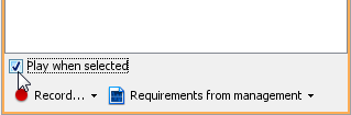 play when selected