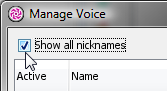 show all nickname