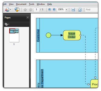 Export diagram to PDF
