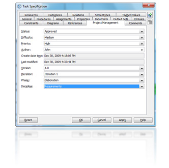 Project management properties