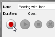 Annotating model elements with voice