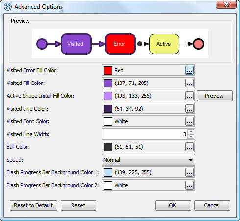 advanced options
