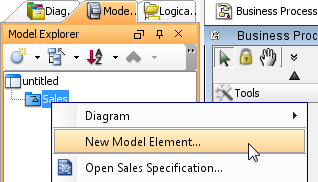 new model element