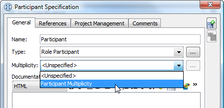 select multiplicity