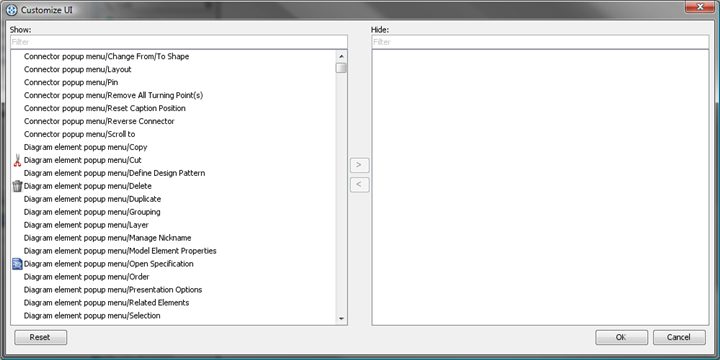 customize UI dialog