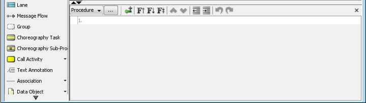 procedure editor