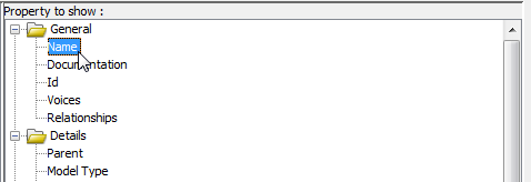 select name to show