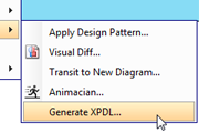 Business process modeling for XPDL generation