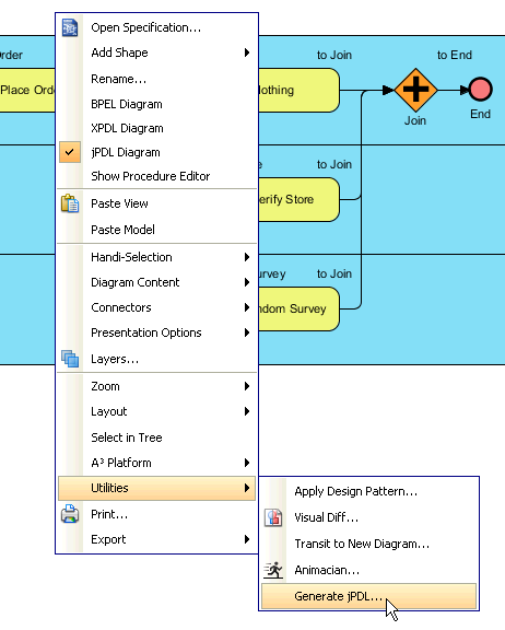 popup generate jpdl