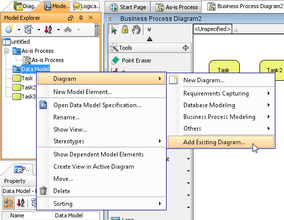 add existing diagram