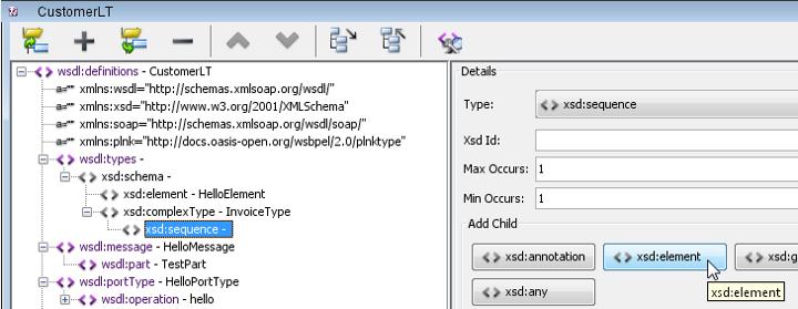 create sequence element