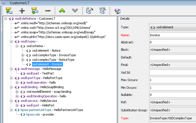 create invoice type