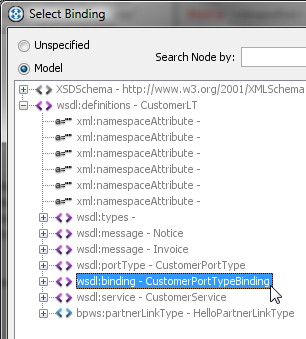 select binding