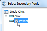 Assigning secondary pools to a BPMN task