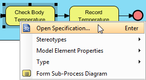 open task spec