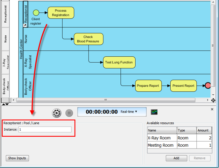 set lane instance