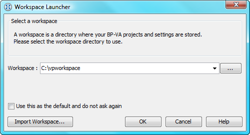 select workspace