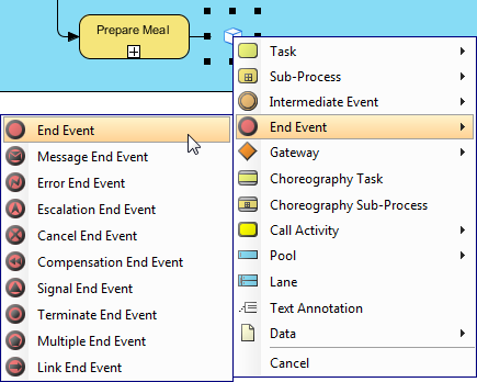 create end event