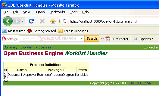process list