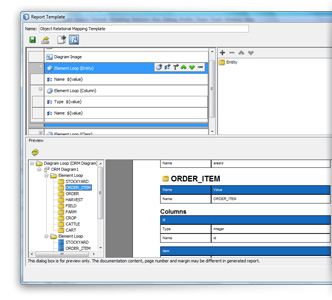 Report template designer