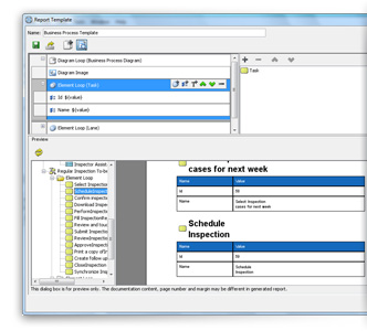 Report template designer
