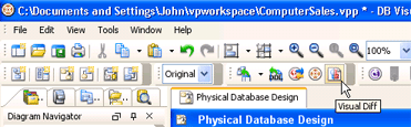Open VisualDiff for compare changes