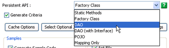 Specify persistent API