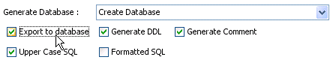 Check on export to oracle database