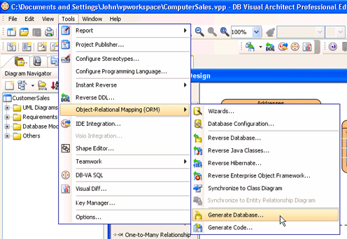 Generate Oracle database schema (DDL)