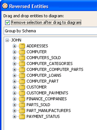 Tables in Oracle database is reversed