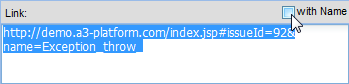 URL show without Issue name
