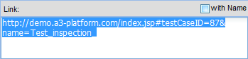 URL show without Testing name