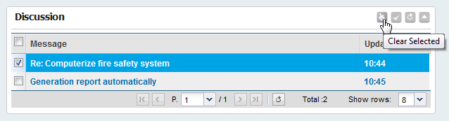 Clear selected Resource