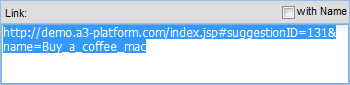 URL show without Suggestion name