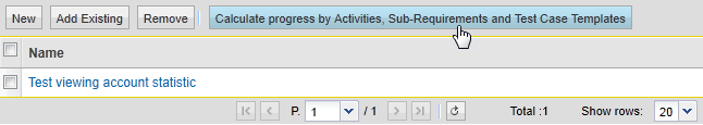 Make the Requirement not to consider Sub-Test-Case Templates when calculating progress