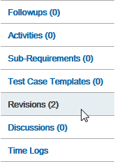 Open the Revisions section