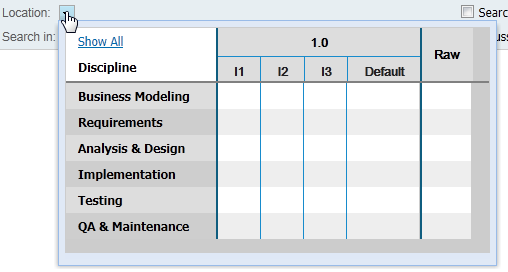 Select the location where the Requirement exist