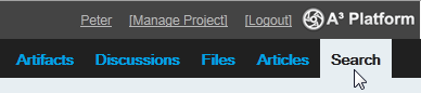 Open the Search view