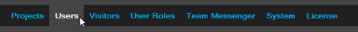 Open Users tab