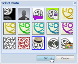 Selecting a logo for user
