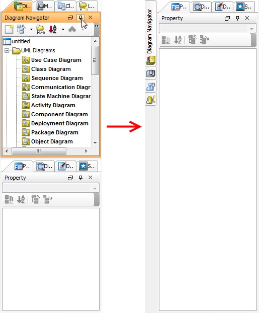 Diagram Navigator is hidden automatically