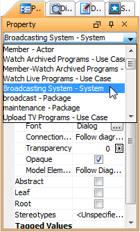 Select Broadcasting System - System in drop-down menu